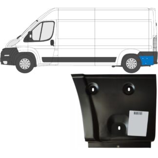 Lem zadného blatníka ľavý Fiat Ducato