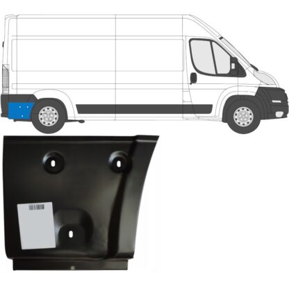 Lem zadného blatníka pravý Fiat Ducato