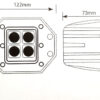 Led prídavné osvetlenie 16W - Image 2