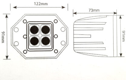 Led prídavné osvetlenie 16W - Image 2