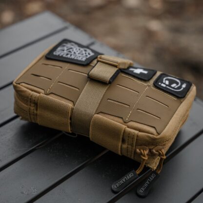 OFFLANDER SASZETKA TAKTYCZNA MOLLE Z RZEPEM NA POWERBANK I KABLE KHAKI - Image 3
