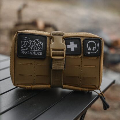 OFFLANDER SASZETKA TAKTYCZNA MOLLE Z RZEPEM NA POWERBANK I KABLE KHAKI - Image 7