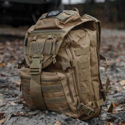 OFFLANDER PLECAK TURYSTYCZNY SURVIVAL HIKER 25L KHAKI - Image 7